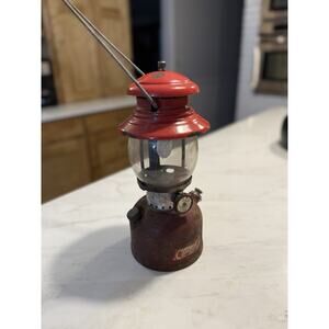 Vintage Coleman Red Lantern Model 200A Untested Sold As Is
